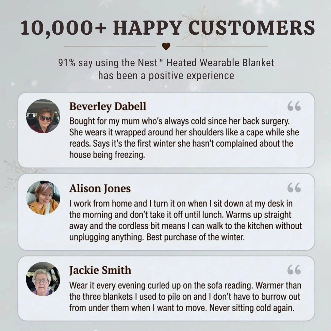 Wearable heated blanket with built-in hand pockets
