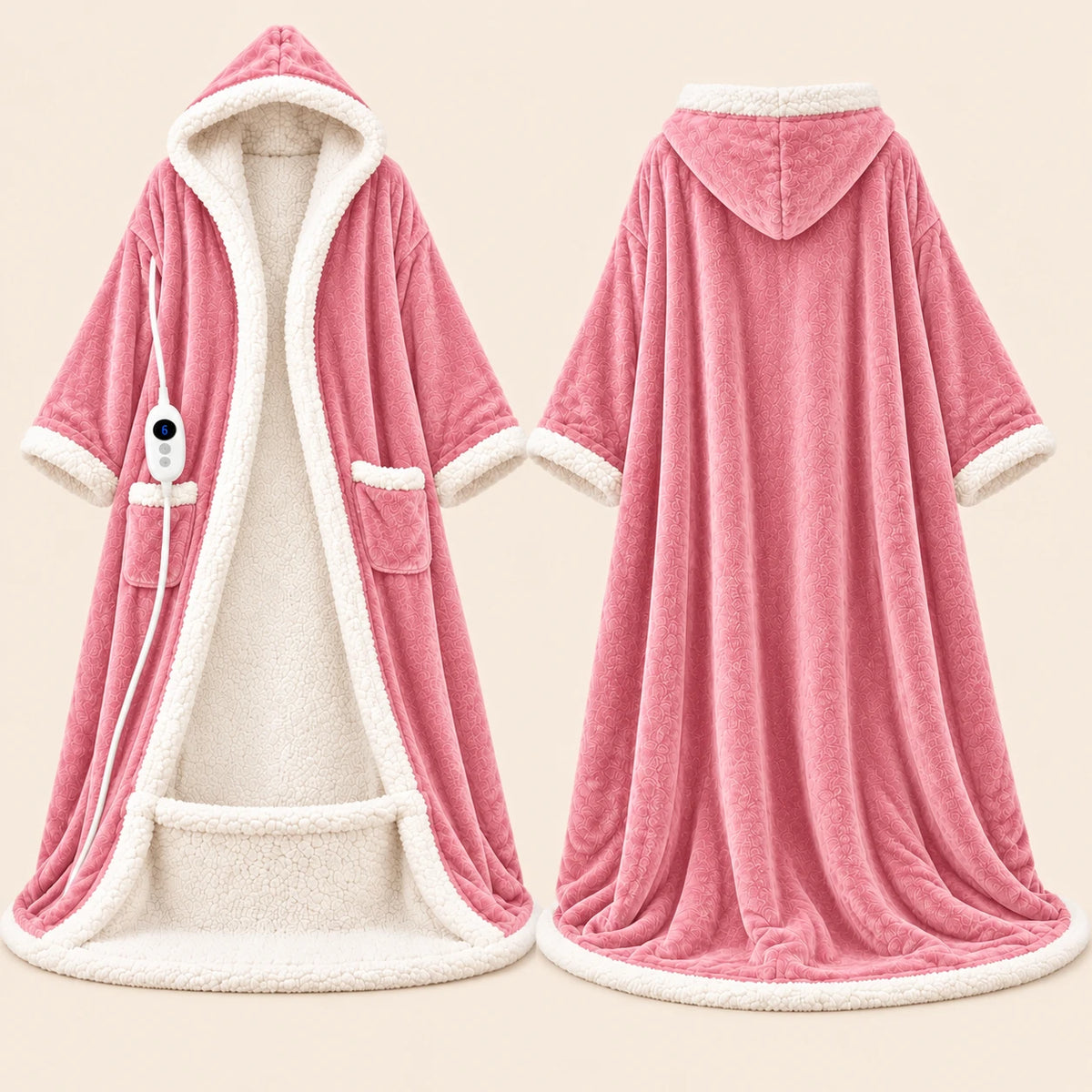 Wearable heated blanket